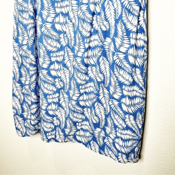 Boden Leaf Print Easy Day Dress 12L Long - Picture 11 of 14